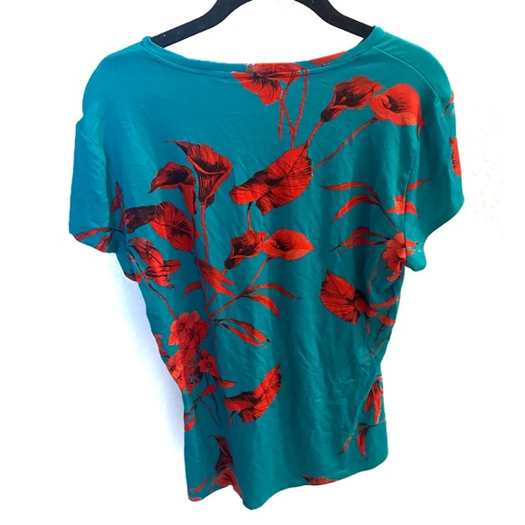 Ted Baker Floral Teal Top - Picture 2 of 4